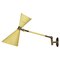 Milano Yellow Lacquered Metal Italian Wall Lamp from Stillux, 1950s 1