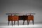 Large Italian Wood and Glass Desk by Vittorio Dassi 10