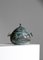 Sopera de cerámica azul de Yvon Roy Mongolfier, Imagen 2