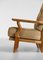 Oak Grand Repos Lounge Chair by Guillerme Et Chambron, 1960s, Image 13