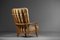 Oak Grand Repos Lounge Chair by Guillerme Et Chambron, 1960s, Image 8