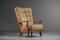 Oak Grand Repos Lounge Chair by Guillerme Et Chambron, 1960s, Image 7