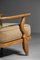 Oak Grand Repos Lounge Chair by Guillerme Et Chambron, 1960s 17