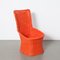 Orange Woven Wicker Chair, Image 1