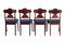 Early 19th Swedish Mahogany Empire Dining Chairs, Set of 4, Image 3