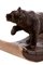 Antique Carved Black Forest Bear Desk Blotter 3