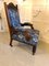 Large Antique Carved Walnut Library Chair 12