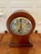 Large Antique Edwardian Inlaid Mahogany Balloon Shaped Mantel Clock 6