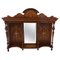 Antique Edwardian Inlaid Rosewood Overmantel Mirror 1