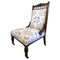 Chaise Ladies Antique en Noyer Sculpté 1