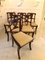 Antike Regency Esszimmerstühle aus geschnitztem Palisander, 6er Set 11