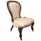 Antique Victorian Walnut Spoon Back Ladies Chair, Image 1