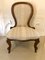 Antique Victorian Walnut Spoon Back Ladies Chair 9