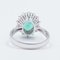 18K Gold Ring with Emerald and Cut Diamonds, Image 5