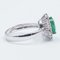 18K Gold Ring with Emerald and Cut Diamonds 4