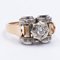 Art Decò Ring aus 18 Karat Gold mit Zentralem Diamanten 3