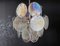 Vintage Italian Murano Chandelier with 24 Iridescent Disks, 1979, Image 1