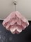 Vintage Italian Murano Chandelier with 36 Pink Disks, 1979, Image 6