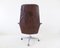 Brown Leather Desk Chair by Horst Brüning for Cor 15