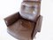 Silla de escritorio de cuero marrón de Horst Brüning para Cor, Imagen 6