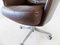 Sedia da scrivania in pelle marrone di Horst Bruning per Cor, Immagine 9