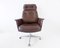 Brown Leather Desk Chair by Horst Brüning for Cor 2