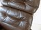Brown Leather Desk Chair by Horst Brüning for Cor 5