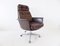 Brown Leather Desk Chair by Horst Brüning for Cor 4