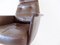 Silla de escritorio de cuero marrón de Horst Brüning para Cor, Imagen 7