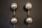 Mid-Century Modern Italian Brass and Mercurised Silver Glass Sconces, 1990s, Set of 2, Image 14