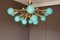 Turquoise Murano Glass Semi Sputnik Ceiling Light, 1990s 14