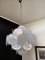 Vintage Italian Murano Chandelier with 36 White Disks, 1979 6