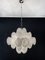 Vintage Italian Murano Chandelier with 36 White Disks, 1979 10