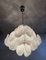 Vintage Italian Murano Chandelier with 36 White Disks, 1979 19
