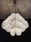 Vintage Italian Murano Chandelier with 36 White Disks, 1979 17