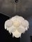 Vintage Italian Murano Chandelier with 36 White Disks, 1979 20