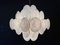 Vintage Italian Murano Chandelier with 36 White Disks, 1979 11