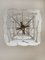 Lámpara de araña italiana vintage de cristal de Murano con 36 discos blancos, 1979, Imagen 9