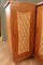 Corner Cabinet in Wood and Rattan, 1960s 5
