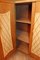 Eckschrank aus Holz & Rattan, 1960er 8