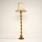 Antique Solid Brass Floor Lamp, Image 1