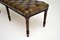 Antique Deep Buttoned Leather & Mahogany Stool 8