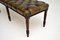 Antique Deep Buttoned Leather & Mahogany Stool, Image 8