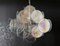 Vintage Italian Murano Chandelier with 36 Iridescent Disks, 1979, Image 1