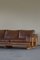 Mid-Century Danish Leather 3-Seat Sofa with Beech Frame, 1960s, Image 5