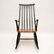 Vintage Ebonised Elm Rocking Chair, 1960s, Image 3