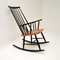 Vintage Ebonised Elm Rocking Chair, 1960s, Image 8