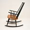 Vintage Ebonised Elm Rocking Chair, 1960s 4