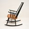 Vintage Ebonised Elm Rocking Chair, 1960s, Image 4