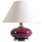 Mid-Century Table Lamp in Murano Glass & Gilt Brass by Tommaso Barbi 1